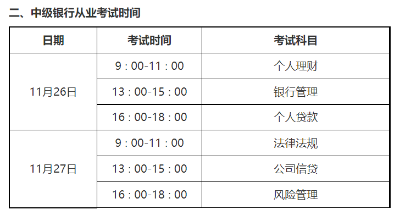 考生請(qǐng)注意！銀行從業(yè)考試各科場(chǎng)次安排