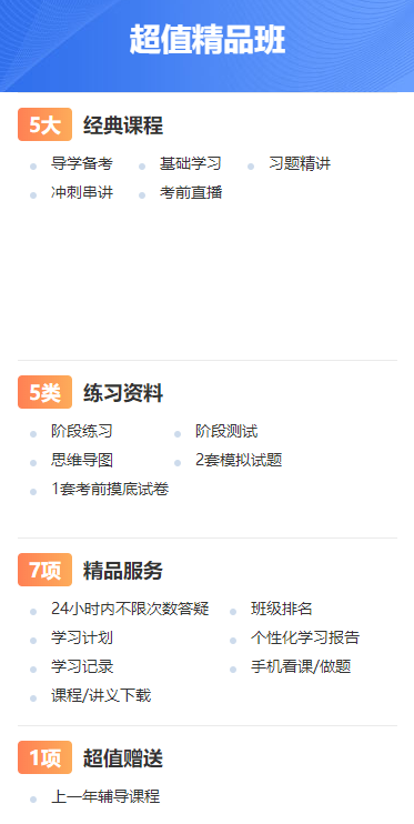 高級(jí)經(jīng)濟(jì)師超值精品班