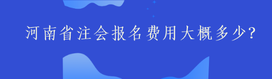 河南省注會報名費(fèi)用大概多少？