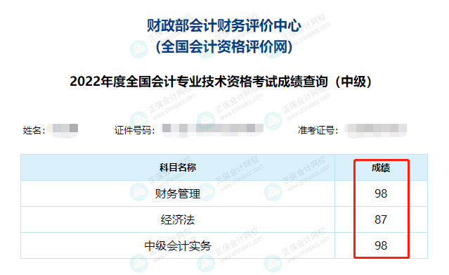 2022中級會計成績公布后要低調？但實力不允許啊！必須曬出來！