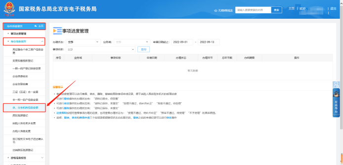 總、分支機(jī)構(gòu)信息變更