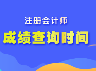 注冊(cè)會(huì)計(jì)師的考試成績(jī)什么時(shí)候出？