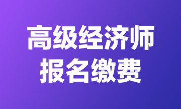 2024年四川高級經(jīng)濟師報名繳費時間和收費標準