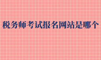 稅務(wù)師考試報(bào)名網(wǎng)站是哪個(gè)