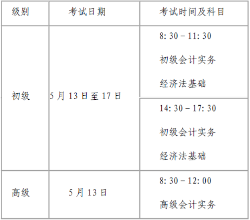 河南漯河發(fā)布2023年高級(jí)會(huì)計(jì)考試報(bào)名簡章