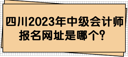 四川2023年中級會計師報名網(wǎng)址是哪個？