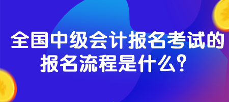 全國(guó)中級(jí)會(huì)計(jì)報(bào)名考試的報(bào)名流程是什么？