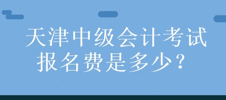 天津中級(jí)會(huì)計(jì)考試報(bào)名費(fèi)是多少？