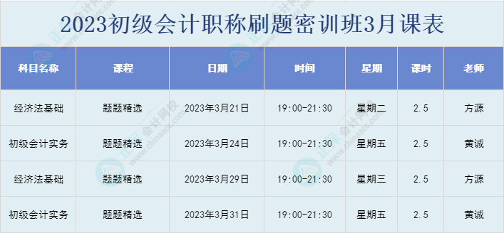 初級(jí)會(huì)計(jì)刷題密訓(xùn)班已開課！你準(zhǔn)備好開學(xué)了嗎？