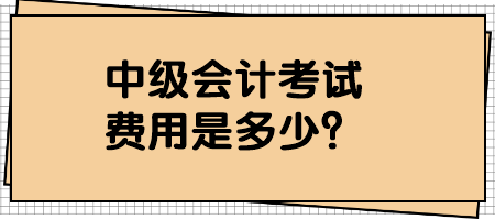 中級會計考試費用是多少？