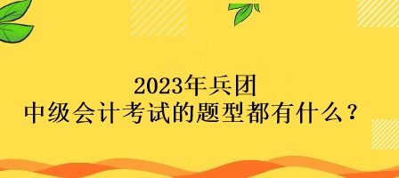 2023年兵團(tuán)中級(jí)會(huì)計(jì)考試的題型都有什么？