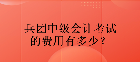 兵團(tuán)中級(jí)會(huì)計(jì)考試的費(fèi)用有多少？