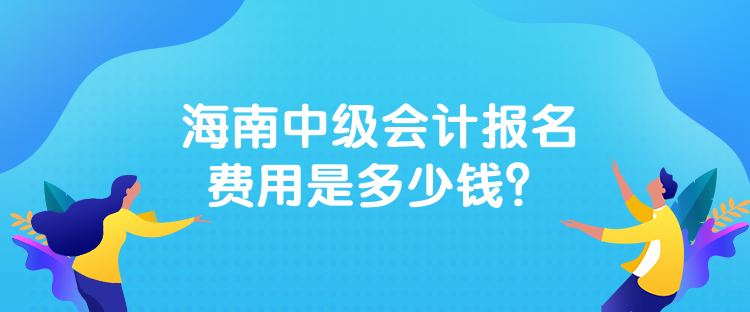 海南中級會計報名費用是多少錢？