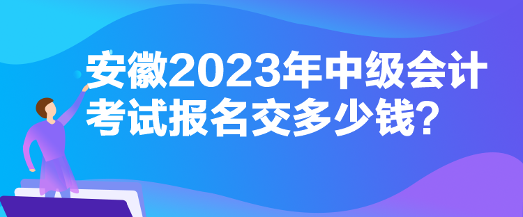 安徽2023年中級(jí)會(huì)計(jì)考試報(bào)名交多少錢？