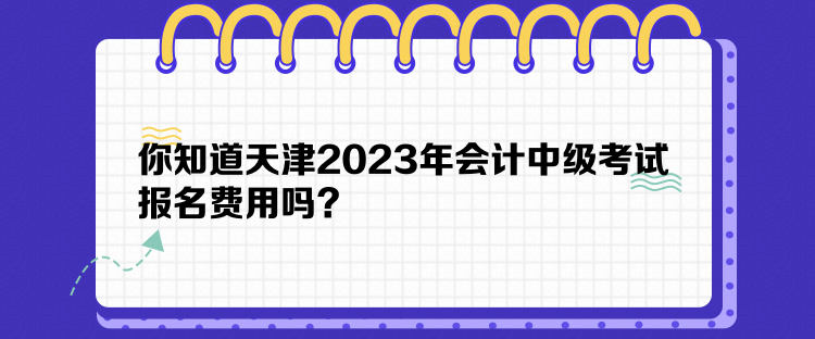 你知道天津2023年會(huì)計(jì)中級(jí)考試報(bào)名費(fèi)用嗎？