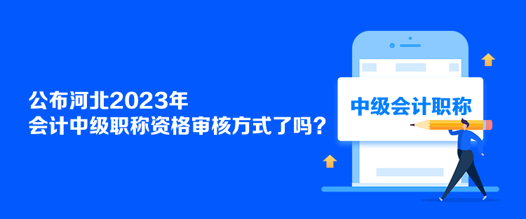 公布河北2023年會(huì)計(jì)中級(jí)職稱資格審核方式了嗎？