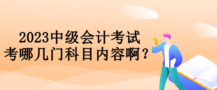 2023中級(jí)會(huì)計(jì)考試考哪幾門科目內(nèi)容啊？