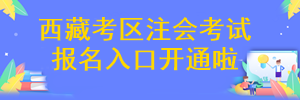 西藏注冊會計師考試報名入口開通啦~

