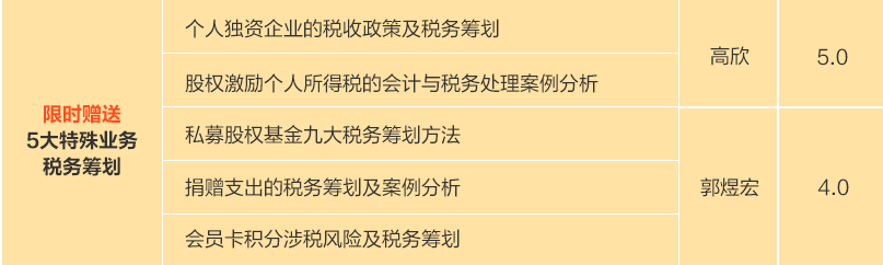 全稅種全流程納稅籌劃，助力快速晉升