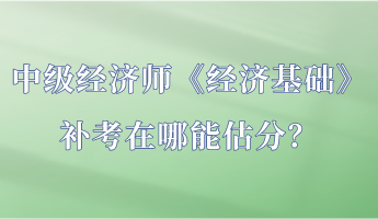 中級經(jīng)濟(jì)師《經(jīng)濟(jì)基礎(chǔ)》補(bǔ)考在哪能估分？