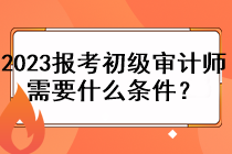 2023年報(bào)考初級(jí)審計(jì)師需要什么條件？