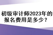 初級審計師2023年的報名費用是多少？