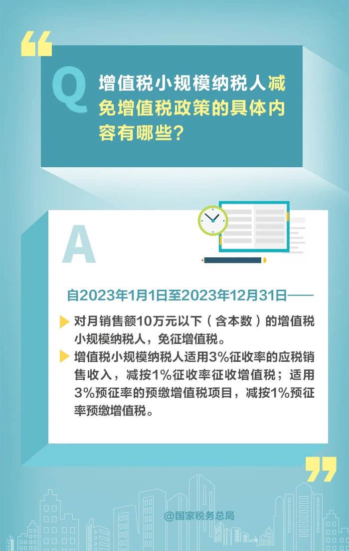 小規(guī)模納稅人減免增值稅政策要點(diǎn)