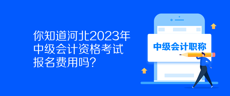 你知道河北2023年中級(jí)會(huì)計(jì)資格考試報(bào)名費(fèi)用嗎？