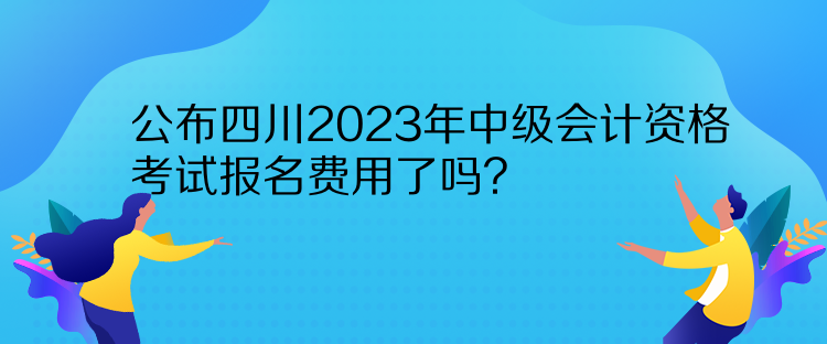 公布四川2023年中級(jí)會(huì)計(jì)資格考試報(bào)名費(fèi)用了嗎？