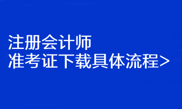 注冊會計(jì)師準(zhǔn)考證下載具體流程>