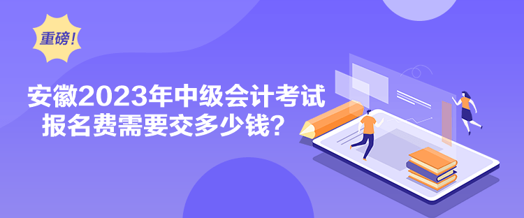 安徽2023年中級會計(jì)考試報名費(fèi)需要交多少錢？