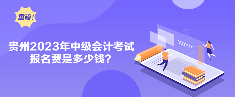 貴州2023年中級會計(jì)考試報(bào)名費(fèi)是多少錢？