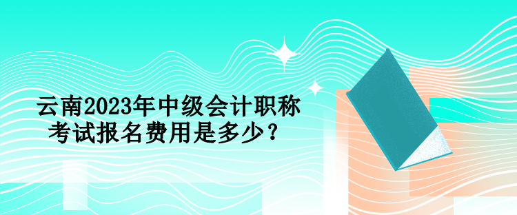 云南2023年中級會計職稱考試報名費用是多少？