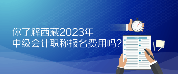 你了解西藏2023年中級(jí)會(huì)計(jì)職稱(chēng)報(bào)名費(fèi)用嗎？