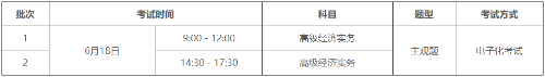 廣東高級(jí)經(jīng)濟(jì)師考試時(shí)間