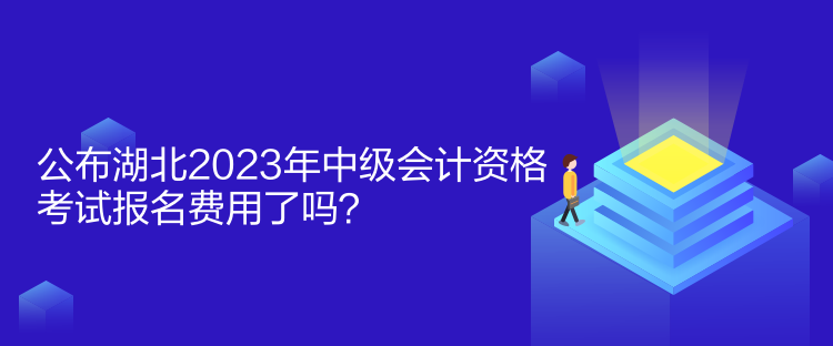 公布湖北2023年中級會計資格考試報名費用了嗎？