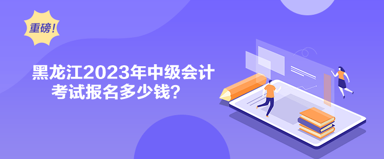 黑龍江2023年中級(jí)會(huì)計(jì)考試報(bào)名多少錢？