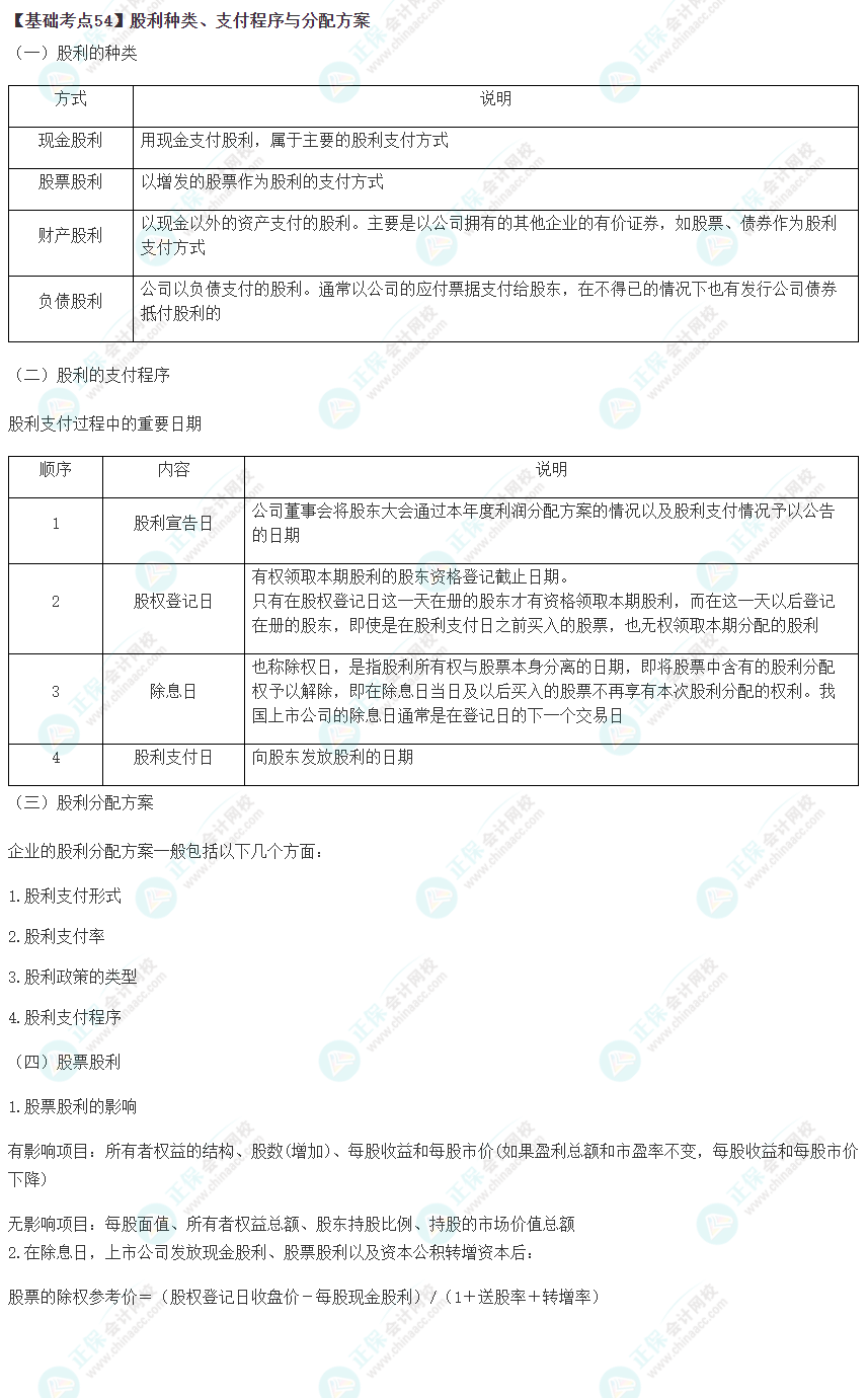 2023年注會《財管》基礎(chǔ)階段必學知識點