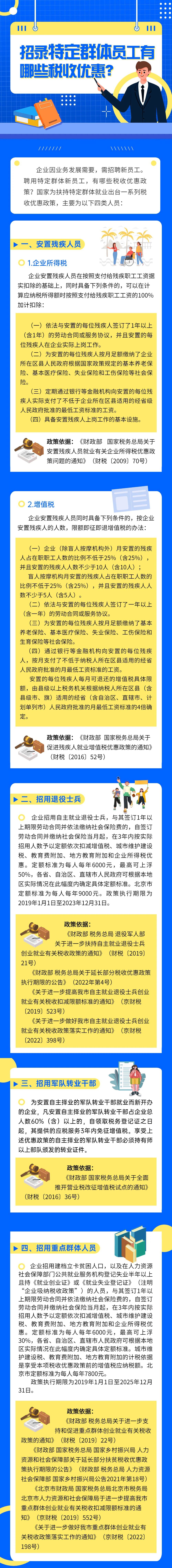 招錄特定群體員工有哪些稅收優(yōu)惠？