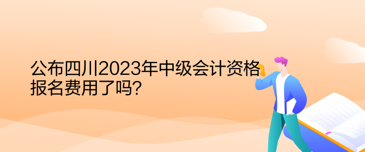 公布四川2023年中級(jí)會(huì)計(jì)資格報(bào)名費(fèi)用了嗎？