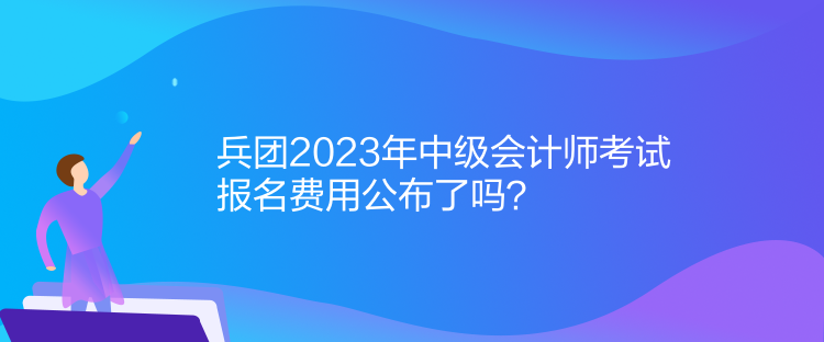 兵團(tuán)2023年中級(jí)會(huì)計(jì)師考試報(bào)名費(fèi)用公布了嗎？