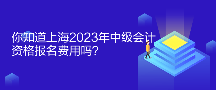 你知道上海2023年中級會計資格報名費用嗎？