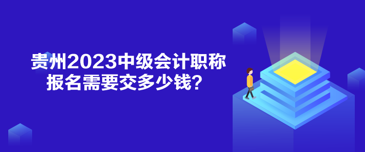 貴州2023中級(jí)會(huì)計(jì)職稱報(bào)名需要交多少錢？