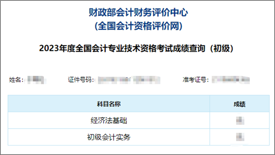 【圖文教學(xué)】2023年初級(jí)會(huì)計(jì)職稱(chēng)考試成績(jī)查詢流程及步驟