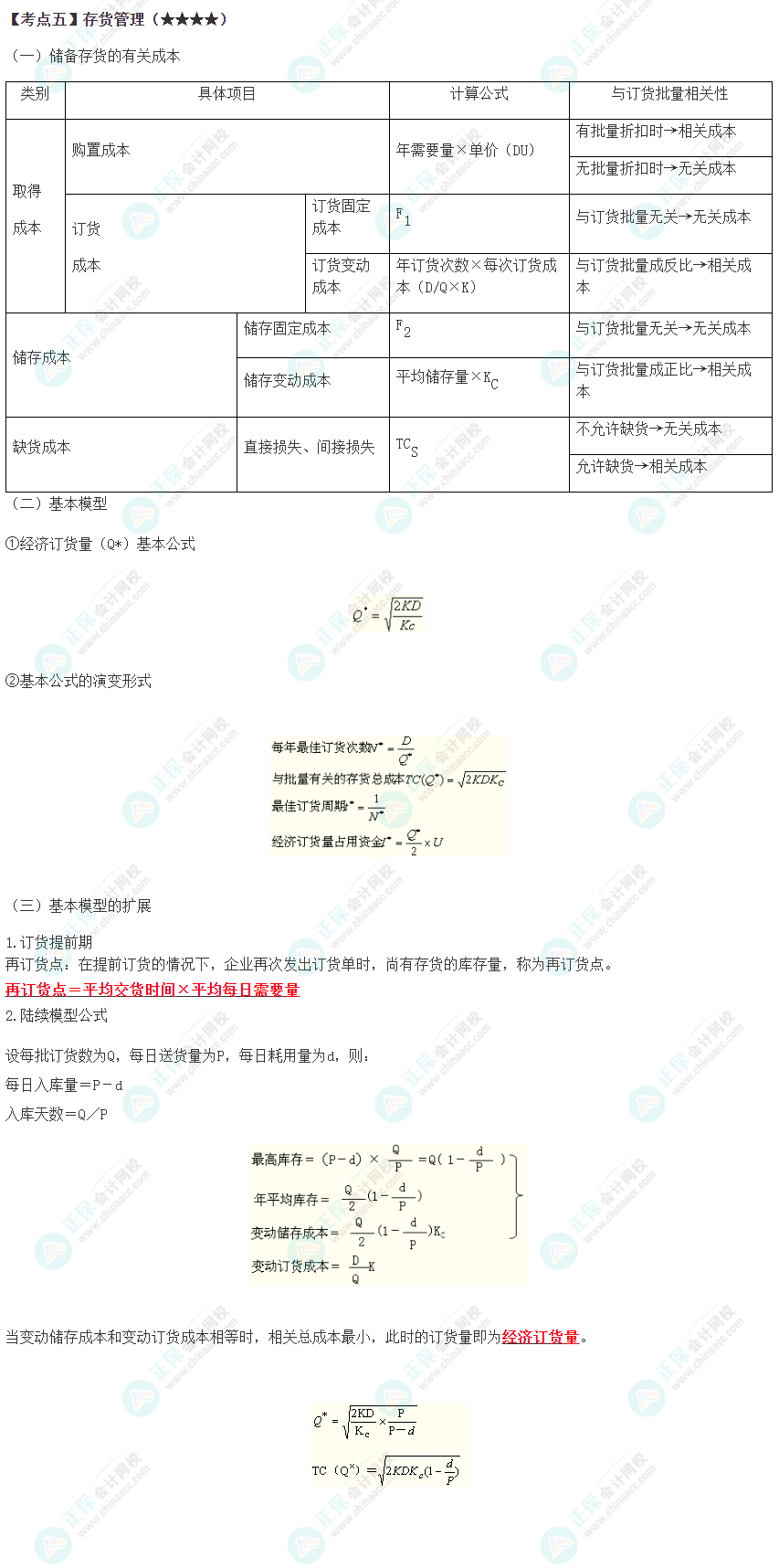 2023年注會《財管》高頻考點