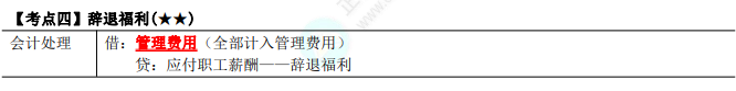 2023年注會(huì)《會(huì)計(jì)》第9章高頻考點(diǎn)4：辭退福利