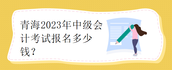 青海2023年中級(jí)會(huì)計(jì)考試報(bào)名多少錢？