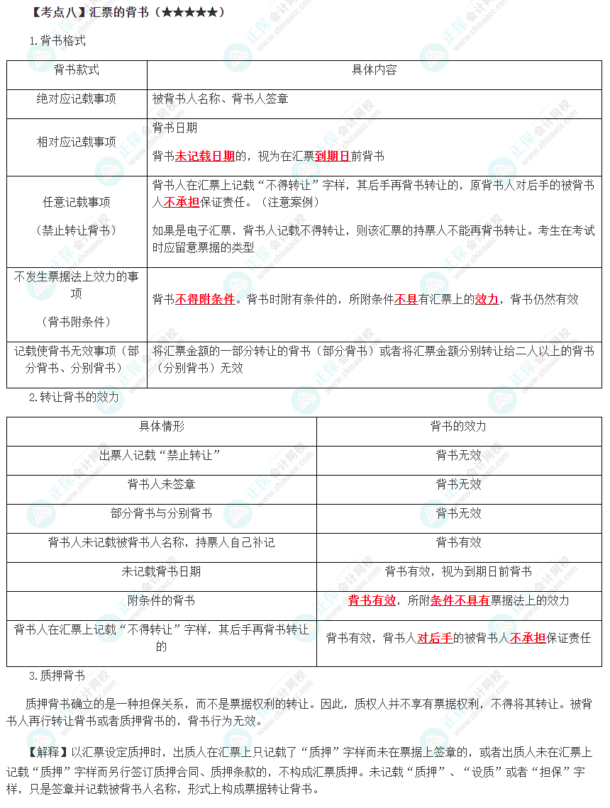 2023年注會(huì)《經(jīng)濟(jì)法》第9章高頻考點(diǎn)8