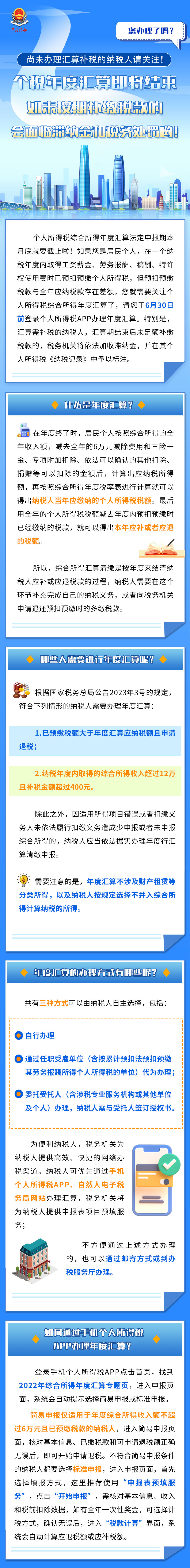 未按期補繳個稅款的，會面臨滯納金和稅務處罰！