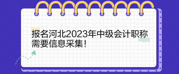 報名河北2023年中級會計職稱需要信息采集！